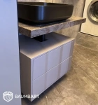 Тумба для ванной комнаты ГРЕЙТ 2В RAL 9007