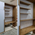 Прочный каркас и ящики из массива дерева в шкафу для гостиной на заказ