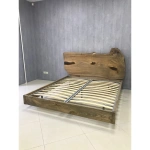  кровать двуспальная из массива горного вяза  Каталог мебели из России - AdtPro Id-0