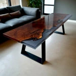 Купить большой обеденный стол в гостиную в скандинавском стиле Luxury Wood