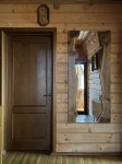 декоративное зеркало в раме из каповых слэбов карагача  Каталог мебели из России - AdtPro Id-9