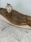  овальный столик в сочетании смолы и массива  Каталог мебели из России - AdtPro Id-3