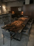 Luxury Wood Большой обеденный стол из термо-граба в современной гостиной HoReCa