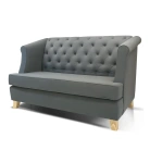 Диван Manchester с каретной стяжкой серый фабрики Ottostelle в классическом стиле, ar_deco, neoclassical, american, chesterfield. ID-1
