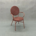 Стул для летнего кафе с плетеным сиденьем Дуглас