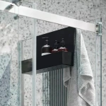 Металлическая полка MyOry Shower One — специально для душевых кабин