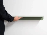 Оранжевая длинная полка MyOry Thin Inverse из гнутого под углом металла толщиной 3 мм