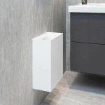 Подвесное металлическое ведро для мусора MyOry TrashBox Two белого цвета