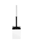 Белый держатель для туалетного ёршика MyOry BrushQuad Four в комплекте с ёршиком