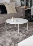 Деталь столика MyOry Onyx Steel - тонкая столешница и металлический каркас