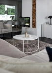 Металлический кофейный столик MyOry Onyx Steel в стиле минимализм