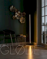 Элегантный напольный светильник SimpLumen с от Glode тонким стержнем и световой дорожкой