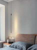 LED подвесная лампа SimpLumen UP в интерьере спальни
