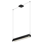 Подвесной линейный светильник SimpLumen Shade Three черный матовый 120 см