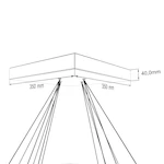 крепление подвесного светильника Yardlamp tripleinv производство Glode на потолок 220 В