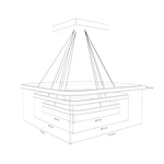 Заказать эксклюзивный потолочные светильники. люстра производство glode "Yardlamp tripleinv", который станет приятным дополнением к неповторимому дизайну вашей комнаты. Каталог мебели из России - AdtPro. Id-5