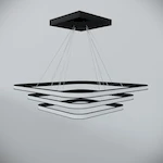 подвесной светильник Yardlamp tripleinv производство Glode три квадратных модуля