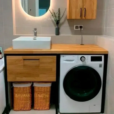 Тумба под стиралку в ванную комнату ДЖОЙ