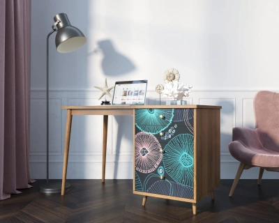 Оформляя покупку стол рабочий с ящиками "Berber" (Принт-32) в интернет-магазине вы получаете качественную мебель с гарантией производителя. Каталог мебели из России - AdtPro. Id-2