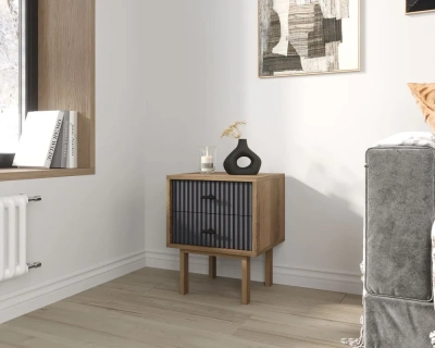  Мебель для Вашего интерьера - тумбочка с двумя ящиками  Emerson производство Этажерка. Каталог мебели из России - AdtPro. Id-2