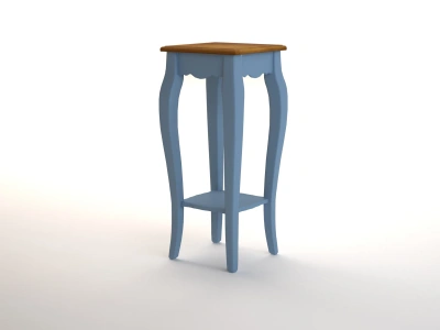 Изготовленная нами мебель на заказ - подставка под цветы высокая "Leontina blue" цвет голубой несомненно станет предметом интеьера, на который невозможно будет необратить внимание. Каталог мебели из России - AdtPro. Id-2