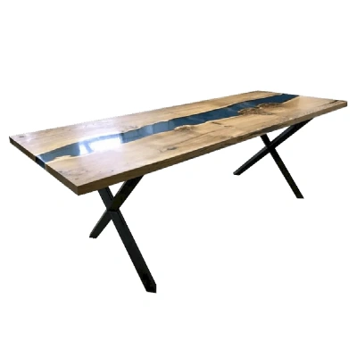  большой стол из карагача "река"  Каталог мебели из России - AdtPro Id-0