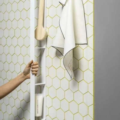 Вертикальная полка-вешалка MyOry Cessady для душевой и ванной