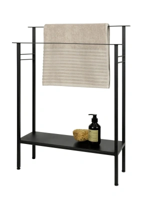 Этажерка-органайзер MyOry Kuo для белья | 80×20×80 см | 2 яруса + полка | Для ванной и бани