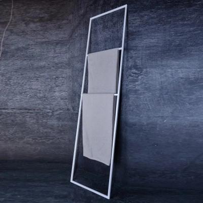 Стеллаж для полотенец MyOry Towel | Приставной каркас 45×175×2 см | Для ванной и бани