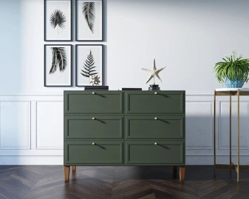 Ваш интерьер украсит оригинальный комод на 6 ящиков "Andersen" цвет орех.  Каталог мебели из России - AdtPro. Id-4