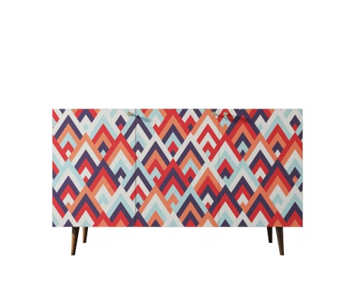 Изготовленная мебель на заказ - современный длинный комод три дверки "Berber" (Принт-02) создаст неповторимую тмосферу в Вашей комнате. Каталог мебели из России - AdtPro. Id-2