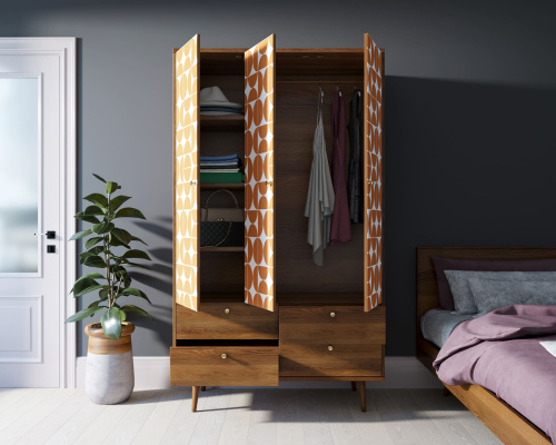  Ваш интерьер украсит оригинальный . шкаф трехстворчатый  Berber производство Этажерка. Каталог мебели из России - AdtPro. Id-3