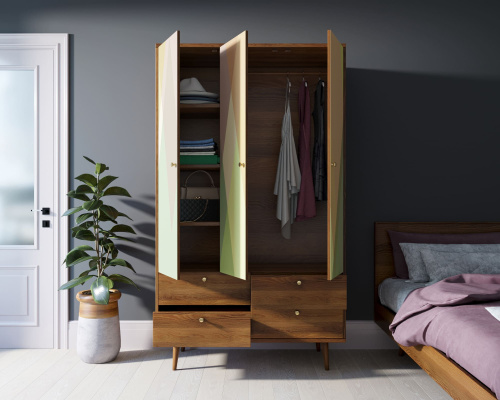  Купите  и Ваш интерьер несомненно преобразиться, поскольку над изготовленной в ручную мебелью работали лучшие дизайнеры мебели. шкаф трехстворчатый  Berber производство Этажерка. Каталог мебели из России - AdtPro. Id-3