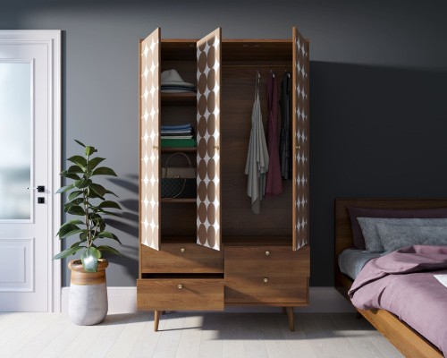   Заказанный у нас эксклюзивный  позволит добавить изюминку в интерьер помещения, создать атмосферу свежести и домашнего уюта. шкаф трехстворчатый  Berber производство Этажерка. Каталог мебели из России - AdtPro. Id-3