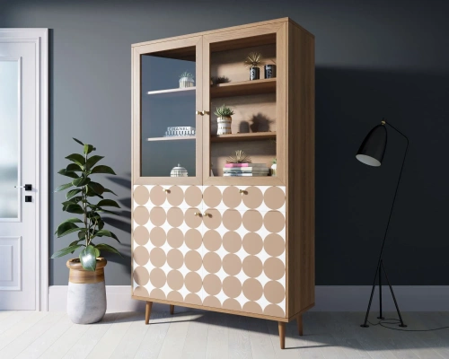 Атмосфера в комнате станет приятнее, а дизайн жилища неповторимым если Вы закажете столовый буфет для посуды "Berber" (Принт-17). Каталог мебели из России - AdtPro. Id-2