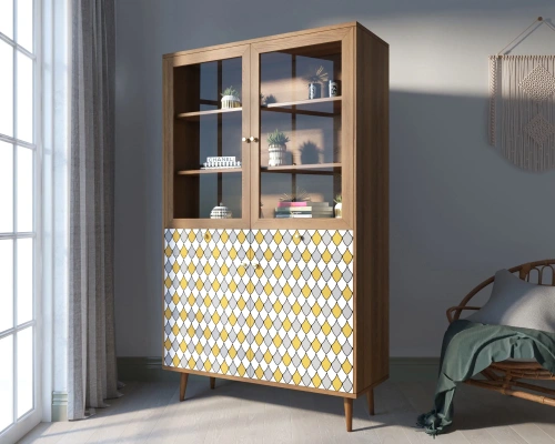 Изготовленная нами мебель на заказ - буфет напольный для посуды "Berber" (Принт-22) несомненно станет предметом интеьера, на который невозможно будет необратить внимание. Каталог мебели из России - AdtPro. Id-2