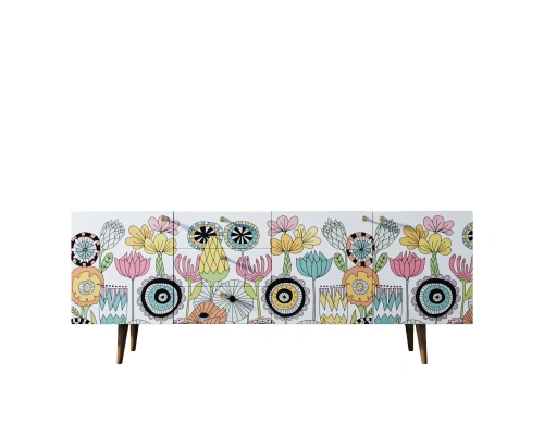 Изготовленная мебель на заказ - длинный комод удлиненный "Berber" (Принт-03) создаст неповторимую тмосферу в Вашей комнате. Каталог мебели из России - AdtPro. Id-2