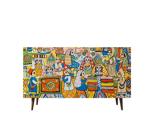 Изготовленная нами мебель на заказ - современный длинный комод с двумя дверками и ящиками "Berber" (Принт-01) несомненно станет предметом интеьера, на который невозможно будет необратить внимание. Каталог мебели из России - AdtPro. Id-2