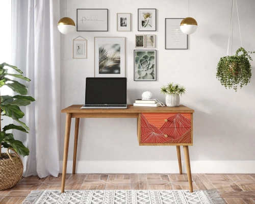 Заказать эксклюзивный стол рабочий письменный с ящиком "Berber" (Принт-49), который станет приятным дополнением к неповторимому дизайну вашей комнаты. Каталог мебели из России - AdtPro. Id-3