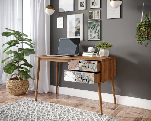 Предлагаем купить стол рабочий письменный с ящиком "Berber" (Принт-50) с помощью которого Вы сможете сделать интерьер помещения стильным и современным, мебель которая подчеркнёт особенности задуманные дизайнером интерьера. Каталог мебели из России - AdtPr