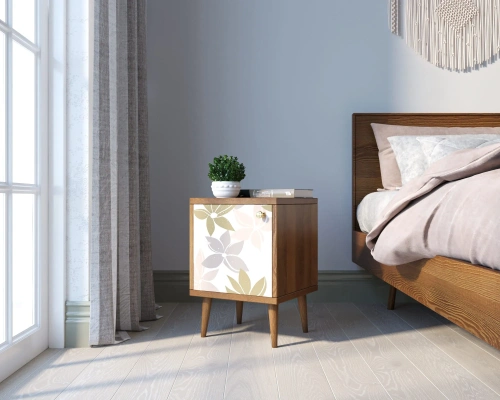 Атмосфера в комнате станет приятнее, а дизайн жилища неповторимым если Вы закажете прикроватная тумбочка с дверкой "Berber" (Принт-27). Каталог мебели из России - AdtPro. Id-2