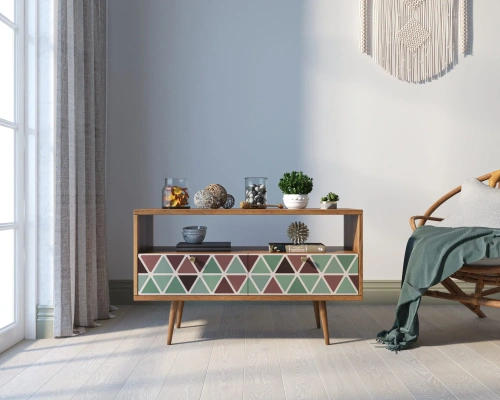 Атмосфера в комнате станет приятнее, а дизайн жилища неповторимым если Вы закажете консоль с двумя ящиками "Berber" (Принт-26). Каталог мебели из России - AdtPro. Id-3