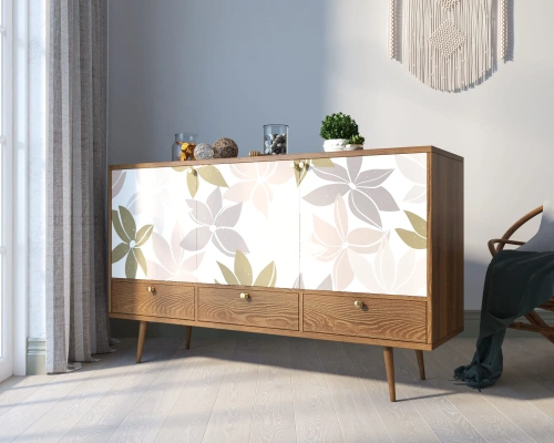 Заказанный у нас эксклюзивный современный длинный комод три дверки и три ящика "Berber" (Принт-27) позволит добавить изюминку в интерьер помещения, создать атмосферу свежести и домашнего уюта. Каталог мебели из России - AdtPro. Id-2