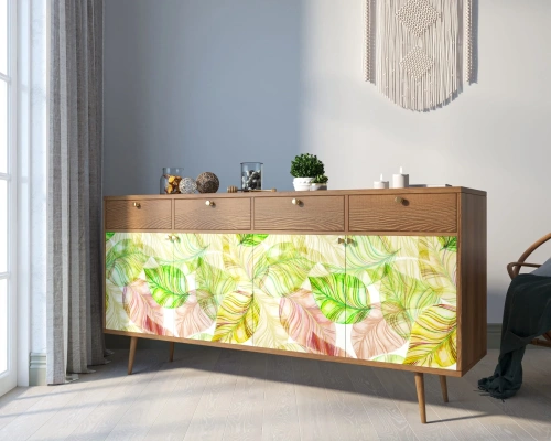 Заказанный у нас эксклюзивный удлинённый комод четыре дверки и четыре ящика "Berber" (Принт-29) позволит добавить изюминку в интерьер помещения, создать атмосферу свежести и домашнего уюта. Каталог мебели из России - AdtPro. Id-2