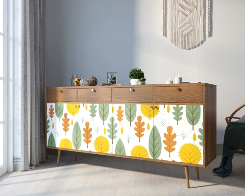 У нас вы можете заказать современный длинный комод четыре дверки и четыре ящика "Berber" (Принт-30), который дополнит дизайн интнрьера вашей комнаты. Каталог мебели из России - AdtPro. Id-2