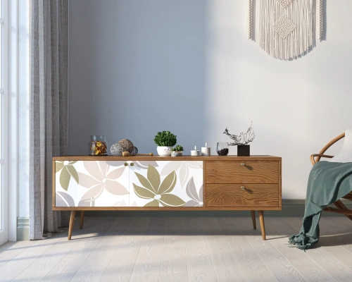 Купите Длинный низкий комод "Berber" с 2 ящиками и 2 дверками | УФ-принт №27 | 150×40×55 см