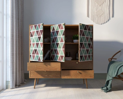 У нас вы можете заказать удлинённый комод большой "Berber" (Принт-26), который дополнит дизайн интнрьера вашей комнаты. Каталог мебели из России - AdtPro. Id-1