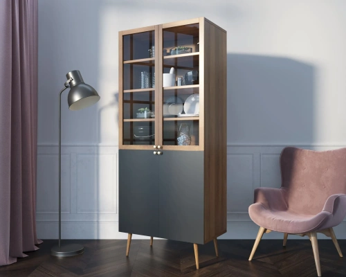 Изготовленная мебель на заказ - буфет малый для посуды на кухню "Berber" (Принт-33) создаст неповторимую тмосферу в Вашей комнате. Каталог мебели из России - AdtPro. Id-2