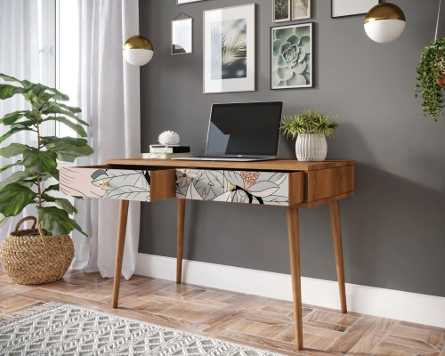 Оформляя покупку Стол рабочий малый с выдвижным ящиком "Berber" (Принт-50) в интернет-магазине вы получаете качественную мебель с гарантией производителя. Каталог мебели из России - AdtPro. Id-3