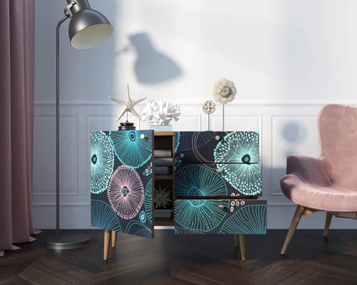 У нас вы можете заказать комод три ящика и дверка "Berber" (Принт-32), который дополнит дизайн интнрьера вашей комнаты. Каталог мебели из России - AdtPro. Id-1